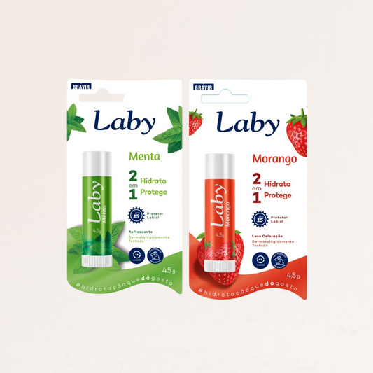 Kit 2x Lip Care Menta e Morango
