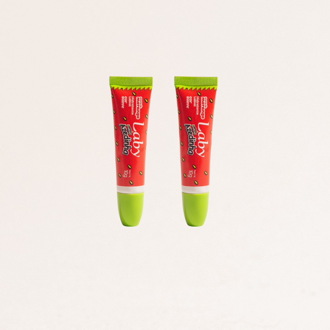 Kit 2x Lip Gloss Azedinha Morango