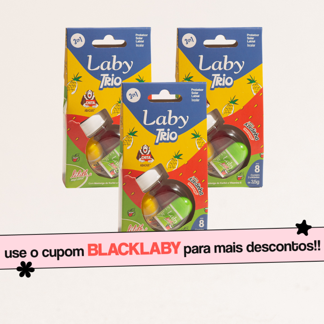 Kit 3x Laby Trio Lip Balm - Chita, Lilith e Azedinha