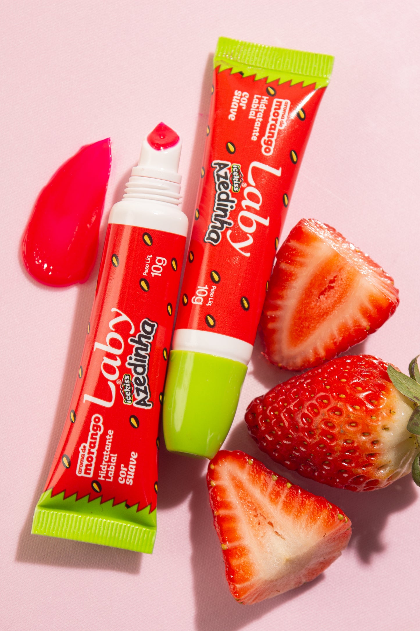 Kit 2x Lip Gloss Azedinha Morango