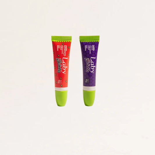 Kit 2x Lip Gloss Azedinha Morango e Uva