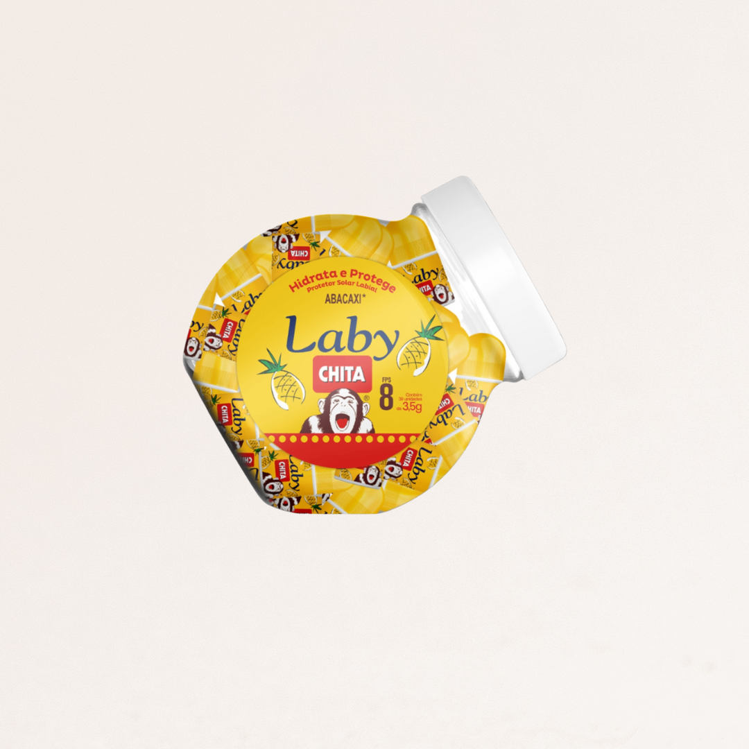Pote 30x Lip Balm Chita Abacaxi