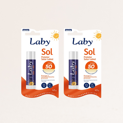 Kit 2x Protetor Solar Labial FPS 50