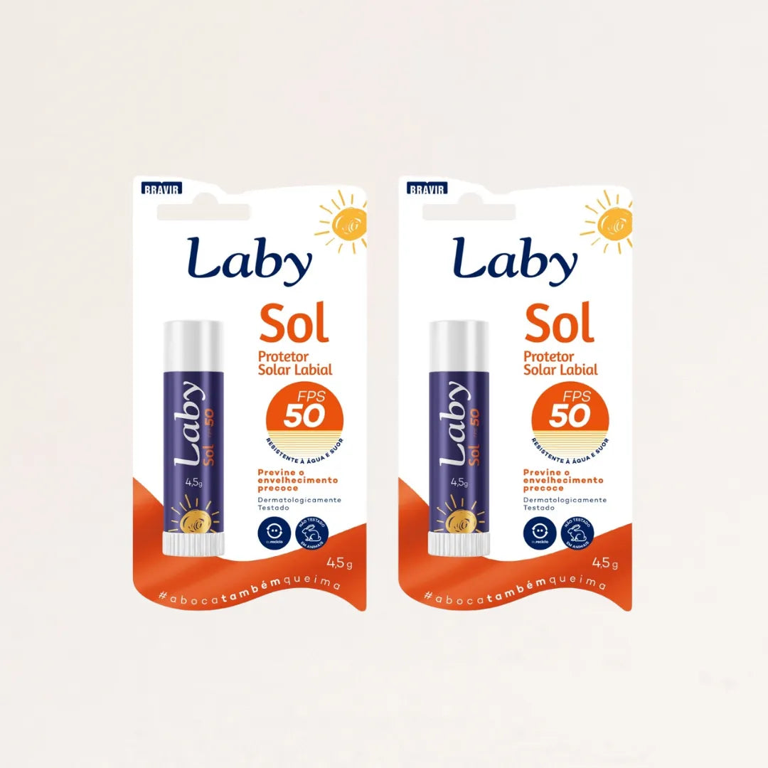 Kit 2x Protetor Solar Labial FPS 50