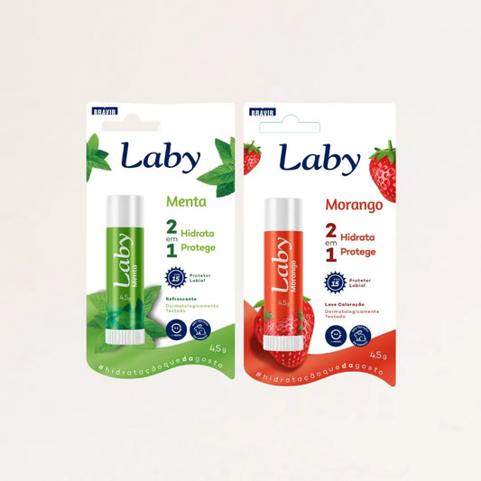 Kit 2x Lip Care Menta e Morango