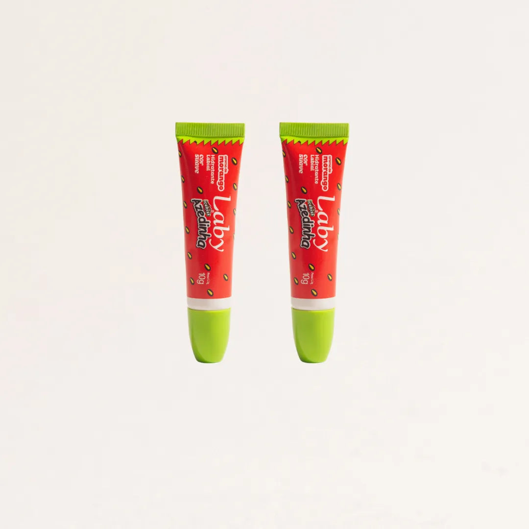 Kit 2x Lip Gloss Azedinha Morango