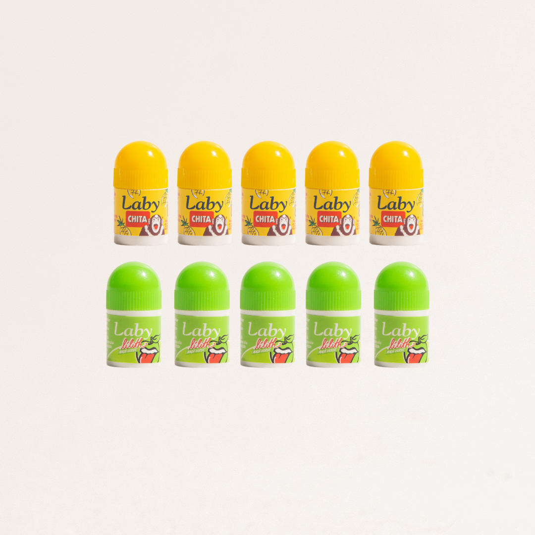 Kit 10x Lip Balm - 5x Lilith Maça Verde 5x Chita Abacaxi