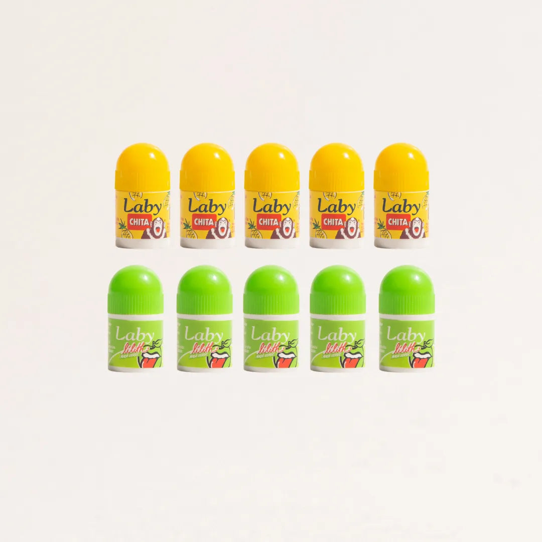 Kit 10x Hidratante Labial - 5x Lilith Maça Verde 5x Chita Abacaxi