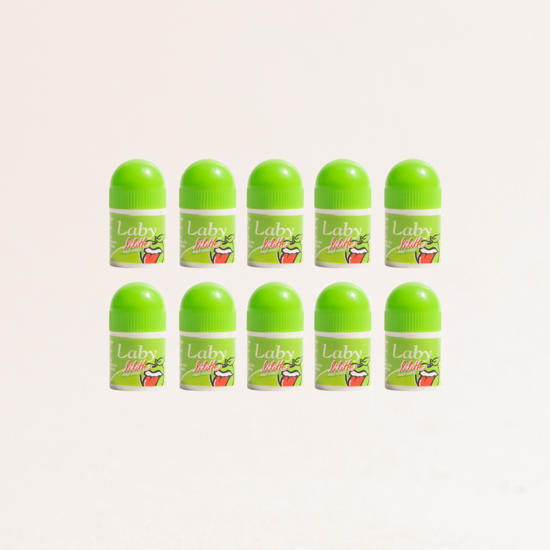 Kit 10x Lip Balm Lilith Maça Verde