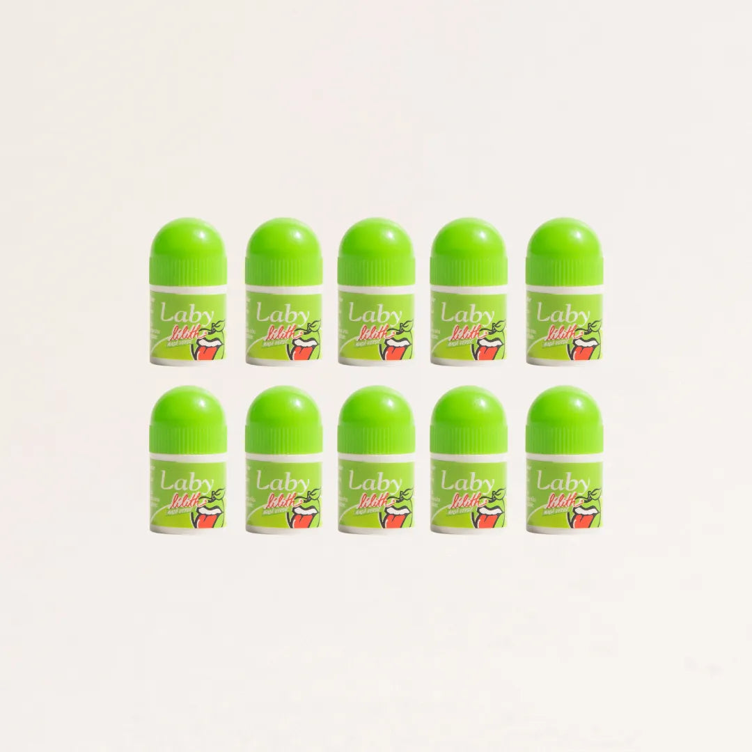 Kit 10x Hidratante Labial Lilith Maça Verde