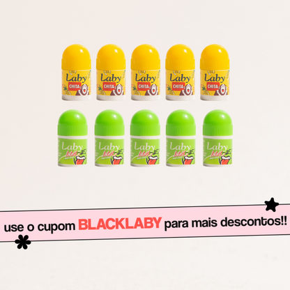 Kit 10x Lip Balm - 5x Lilith Maça Verde 5x Chita Abacaxi