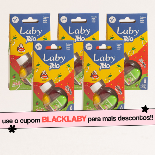 Kit 5x Laby Trio Lip Balm - Chita, Lilith e Azedinha