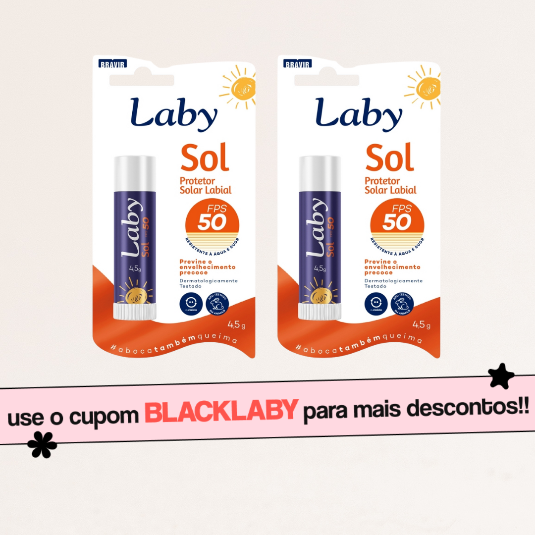 Kit 2x Protetor Solar Labial FPS 50