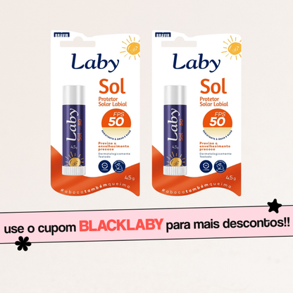 Kit 2x Protetor Solar Labial FPS 50