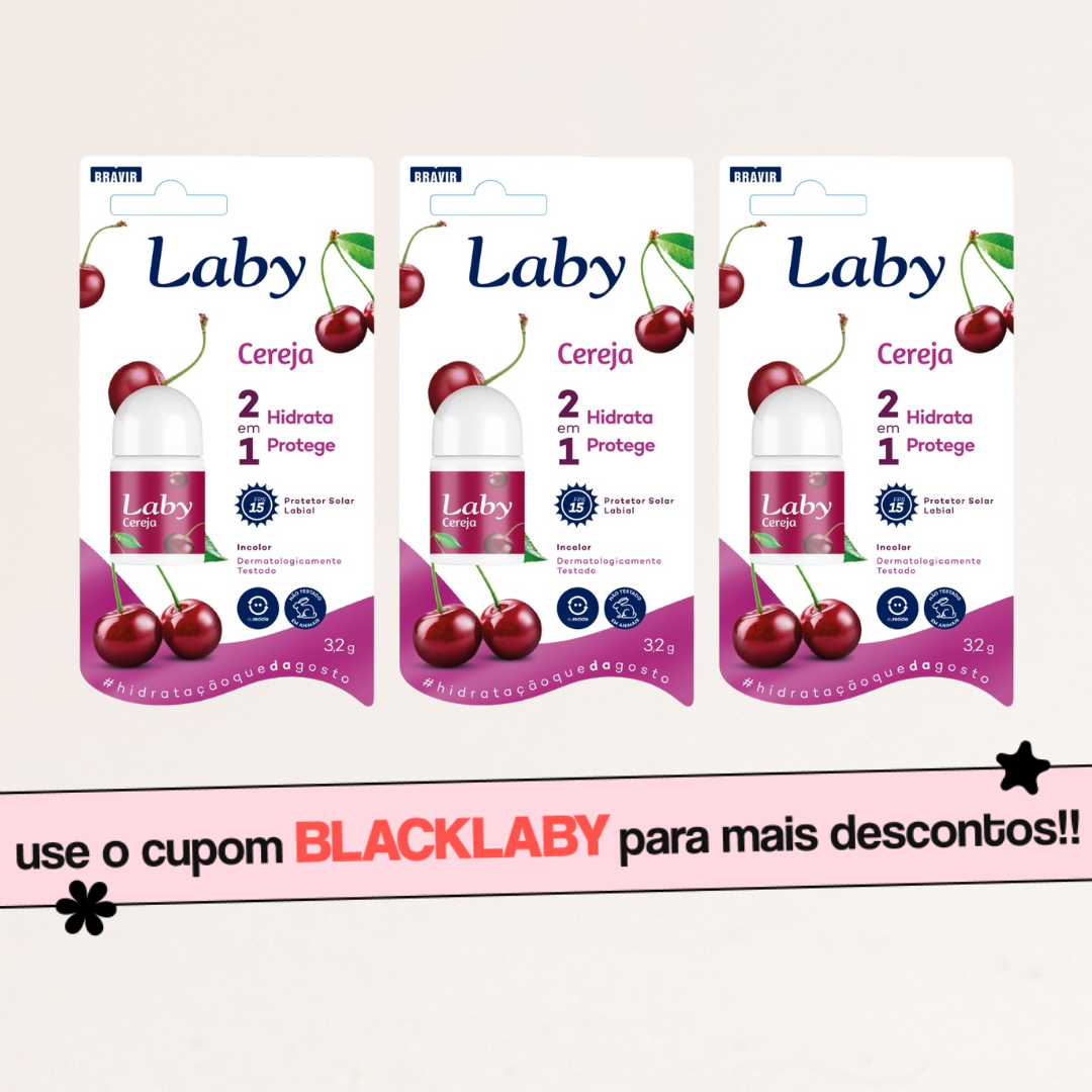 Kit 3x Lip Care Cereja