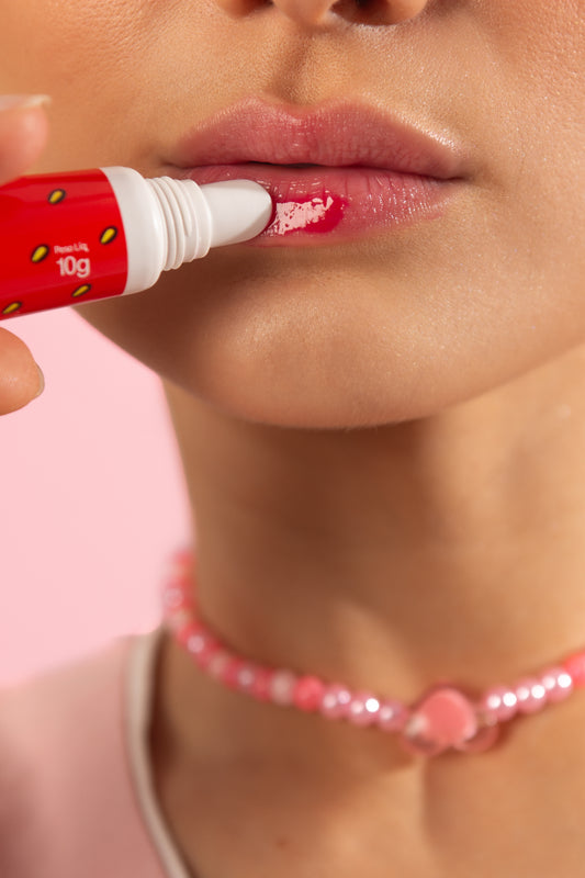 Kit 2x Lip Gloss Azedinha Morango e Uva